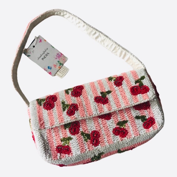 Brand New Viral Beaded Bag Cherry | Made in India - Picture 6 of 8